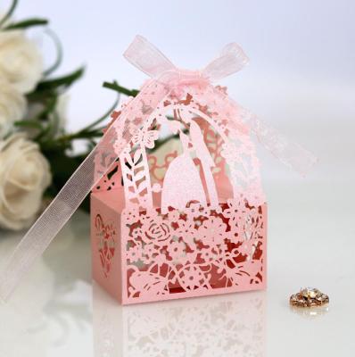 China Europe Candy Box Small Gift Boxes For Wedding Laser Cut Box for sale