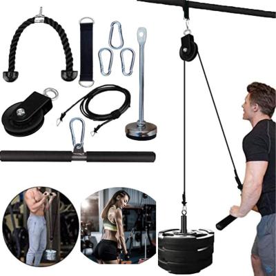 China Universal Professional Fitness LAT System Pulley Cable Machine and Lift Pulley Muscle Strength Fitness Equipment for Biceps, Triceps Curl for sale