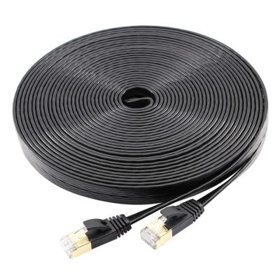 China 50ft COMPUTER Flat Cat7 Ethernet Lan Cable RJ45 Cable for sale