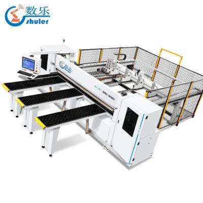 China VERTICAL 2800mm Full Automatic CNC Panel Saw Machine Computer Beam Saw For Woodworking Furniture for sale