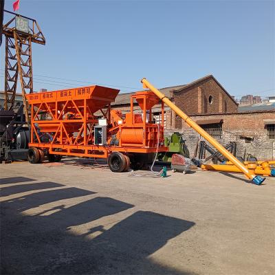 China YHZS35 Concrete Batching And Mixing Plant 75kw Quick Dismantling for sale