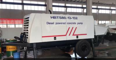 China HBTS80 Diesel Concrete Pump Portable Concrete Pump 160kw Motor Power for sale