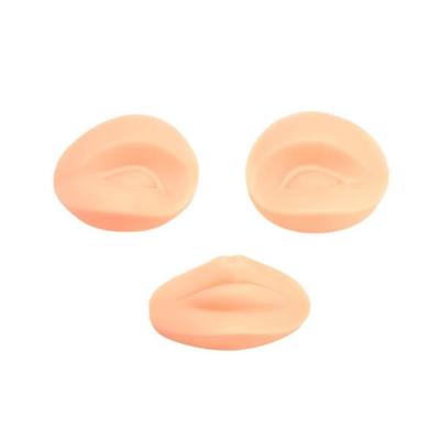 China Permanent Silicone 3D Skin Pad Face For Microblading Injection Practice Skin Lips Tattoo Practice Skin for sale