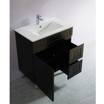 China Modern PVC Waterproofing Material Wall Mounted Bathroom Cabinet Toilet Storage Vanity for sale