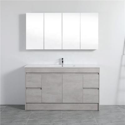 China European and Aystralia Modern Customized Style Simple Design PVC Vanity Bathroom Cabinet for sale