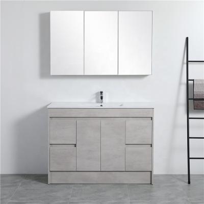 China China Factory Modern Custom All Floor Height Waterproofing Board With Mirror Bathroom Vanity Unit for sale