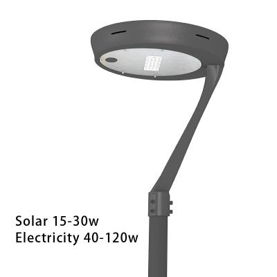 China Theme park 15W 20W 30W 220LM/W all in one power solar energy street light solar street light with pole for sale