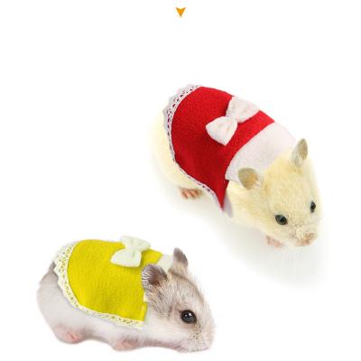 China Viable Hamster Supplies Cute Bowknot Invest Small Animal Outdoor Accessories For Guinea Pig Squirrel Mouse Chinchilla Clothes for sale