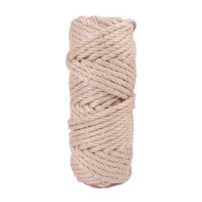 China Stocked Binding Rope 4/6/8MM Cat Claw Sisal Rope Pet Cat Toy Climbing Frame Desk Legs Sharpen Claw Diy Scratching Tree Mail Toy for sale