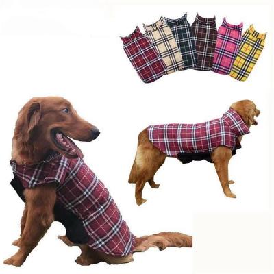 China 2021 Wholesale Dog Waterproof Jacket Winter Fabric Polyester Viable Warm Dog Clothes for sale