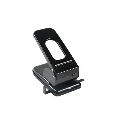 China Punch On Paper Heavy Duty Useful Office Paper Punch Black Two Hole Punch for sale