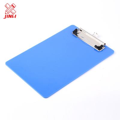 China Suitable for A5 desk size office supplies display blue plastic clip writing board storage large clipboard. for sale