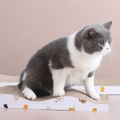 China Sustainable Wholesale Nafenai Interactive Cat Liner Wavy Wavy Board Cat Liner Board for sale