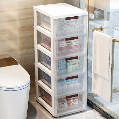 China Nafinai Space Cabinet Modern Transparent Drawer Type Plastic Storage Cabinet for sale