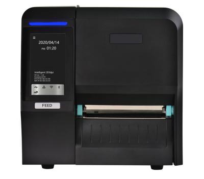 China ORCHID 4 Inch 300dpi Thermal Transfer Printer USB+USB Host+RS232+LAN Black And White Barcode Sticker Label Printer for sale