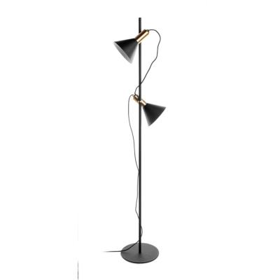 China New Design Modern Living Room Light Luxury Metal Lighting Metal Lamp Base Black Painting Floor Lamp for sale