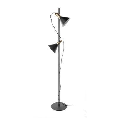 China ILUMI Modern Fancy Indoor Lighting Standing Floor Lamp With Bonding Two Sockets Old Fashion For Home Hotel Base Metal for sale