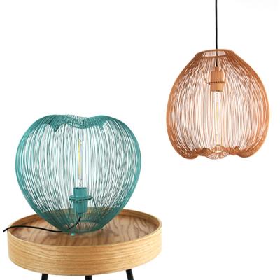 China Modern Black Wires Cage Shade Interior Design Lamp Luxury Table Lamp for sale