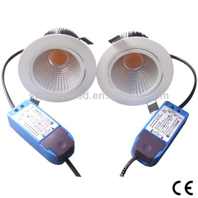 China Aluminum 90 CRI 1000Lum 10w new led downlight 95%PF , COB 81%CRI COB led downlight for sale