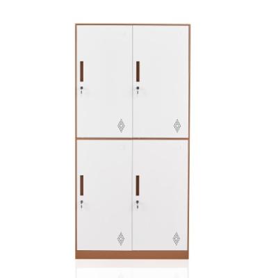 China Home/Office/Gym Manufacturer China OEM Disassemble Metal School Gym Office Furniture 4 Door Steel Locker For Cloth for sale