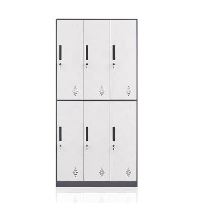 China Home/Office/New Gym Design 6 Door Locker Locker Clothes Storage Cabinet for sale