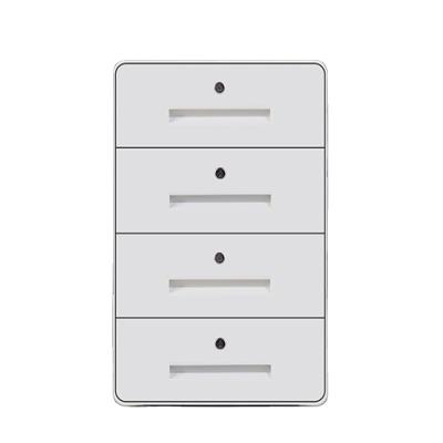 China (Size) 4 Drawer Adjustable Key Lock File Cabinet With Rounded Corners Price for sale