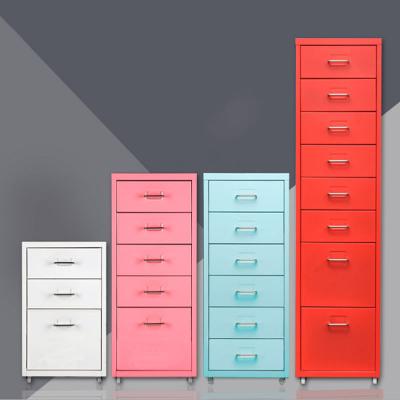 China (Height) Adjustable File Cabinets With Locks Under Desk Drawer Cabinets Metal Storage Bedside Cabinet for sale