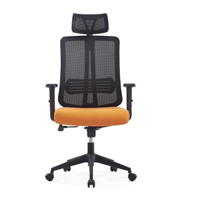 China High Back Office Mesh Ergonomic Adjustable Armrest Desk Premium Office Rotation Chair for sale