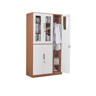 China Office Adjustable Factory Multifunctional Filing Cabinet (Other) Wardrobe 2 In 1 Cold Rolled Steel Cabinet for sale