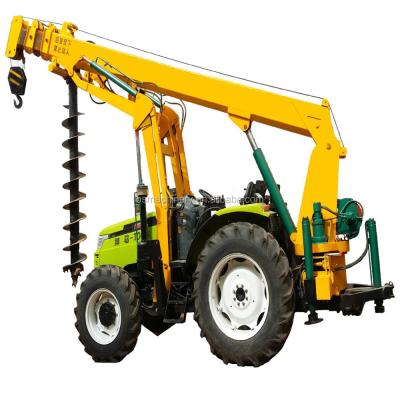 China Alloy Steel Tractor Mounted Pole Construction Machine Pole Lifting Machine for sale