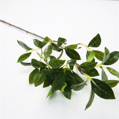 China Factory direct decorative artificial hot sale artificial leaf greenery leaves bouquet for sale