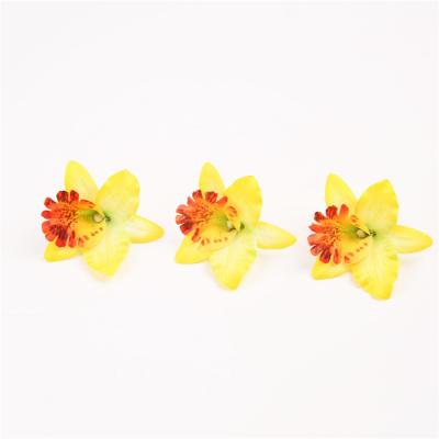 China New Arrival Artificial Silk Decorative High Quality Outdoor Flowers Orchid Flower Decor for sale