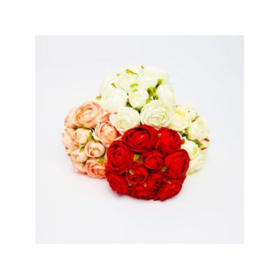 China Manufacturer Direct Sale 30cm Artificial Camellia Flowers For Wedding Decorative for sale