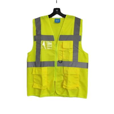 China Polyester Timtex Hi Force Reflective Safety Vest With Pocket Striped Work Uniforms For Outdoor Operation for sale