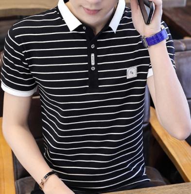 China Luxury Timtex QUICK DRY Fancy Design Stripe Slim Fit Custom Polo Shirt Polo Shirt for sale