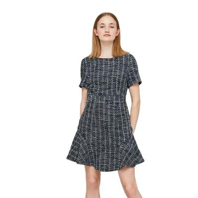 China Timtex Women Vintage Clothing Breathable Short Sleeve Mini Casual Party Dresses for sale