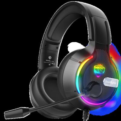 China 2023 New Computer Earphones Gamers Earphone S19 Gaming Headset With Noise Canceling Mic Stereo Bass Cool RGB LED Light For PC Gamer Earphone for sale