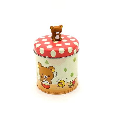 China Recyclable Custom Tinplate Cookies Metal Round Cookie Tins Bulk for sale