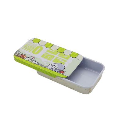 China Recyclable Small Shape Slide Lid Rectangular Metal Tin Pack Mint Tin Box for sale