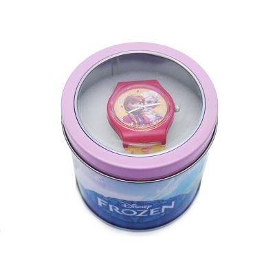 China Round Watch Tin Case Packaging Mini Box From Watch Packaging Factory Wholesale Price for sale