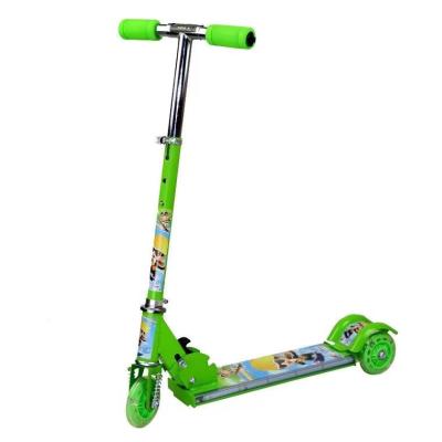 China Cheap Kid Children Three-Wheeled Scooter With Lights With Music Foldable Adjustable Child Scooter for sale