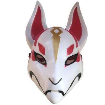 China Japanese Reusable PVC Unique Design Fox Face Mask Halloween Cosplay Costume Party Mask for sale