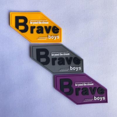 China good quality 3D design label patch labels wholesale promotion gift pvc soft rubber patches for sale