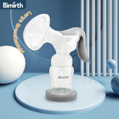 China Shield Bimirth Food Free Large Breast Pump PP Breast Milk BPA Pumps Manual Women 180 Degree Rotated180ml 6oz for sale