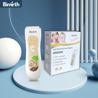 China Household Bimirth Kid Quiet Clippers Fast Delivery Built In Rechargeable Electric Waterproof Battery Haircut Baby Hair Trimmers for sale