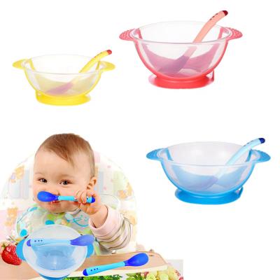 China BPA Suction Cup Sucker Silicone Cup Free Strong Thermal Soft Spoon Free Bowl Kit Newborn Spill Proof Bowl Dish Set Newborn Dish Set Non for sale