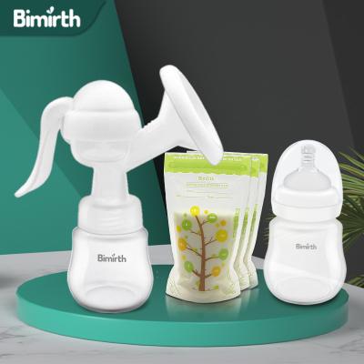 China Bimirth pp free donate pump baby breast sucker BPA milk bottles wide mouth breast pump 180ml 6oz for sale