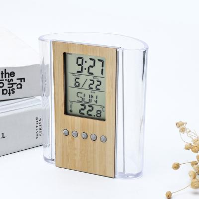 China Multifunctional Calendar Pen Holder Pen Holder Transparent Living Room Modern Pure Bamboo Large Screen for sale