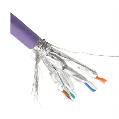 Cina Cat 7 Ethernet shielded cable with LSZH Sheath Material, 10Gbps transmission Speed in vendita