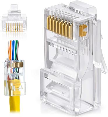 Κίνα Αρσενικός συνδετήρας UTP Cat5e Cat6 Toolless RJ45 για το καλώδιο του τοπικού LAN προς πώληση